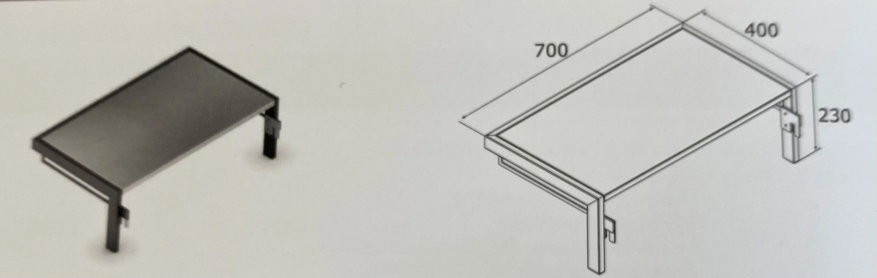Airforce E-Cook 40cm BBQ Side Extension for All E-Cook BBQ's - Image 3