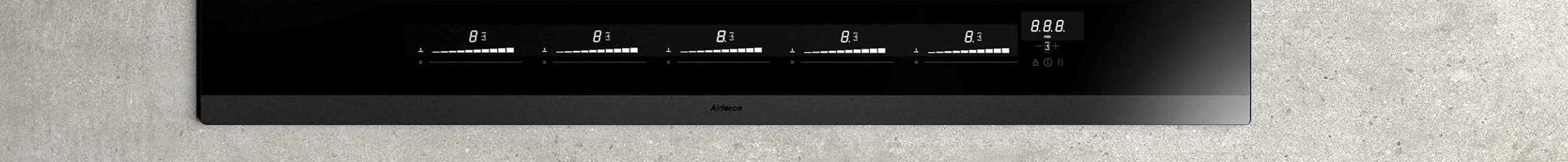 Airforce Slim Plus 90cm Rear Venting Induction Hob with on-board Motor-Externally Ducted - Image 4