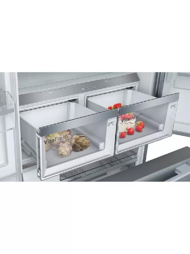 Bosch KFF96PIEP Series 8, French door bottom freezer, multi door, 183 x 90.5 cm, Stainless steel (with anti-fingerprint) - Image 4