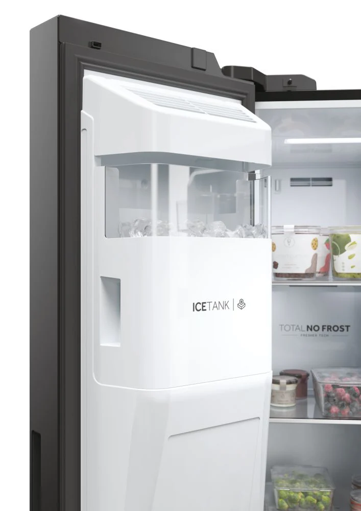 Haier HSW79F18DIPT(UK) 90cm Fridge Freezer with Water Dispenser- Black - Image 5