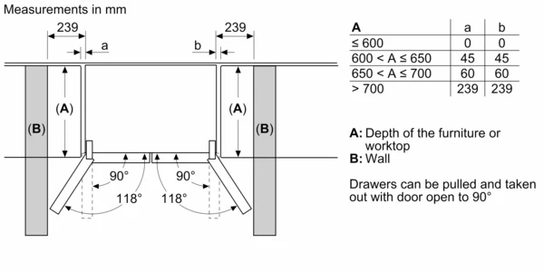 Siemens iQ500 French Door Bottom Freezer Multi Door 90.5cm Black Stainless Steel KF96NAXEAG - Image 10