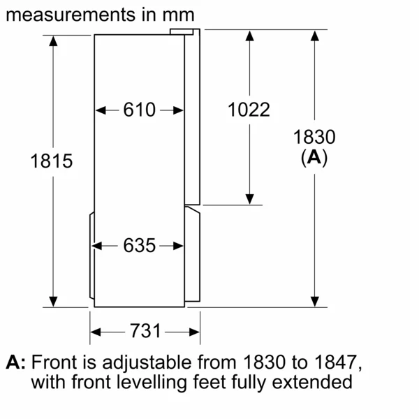Siemens iQ500 French Door Bottom Freezer Multi Door 90.5cm Black Stainless Steel KF96NAXEAG - Image 8